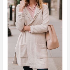 Barefoot Dreams Cozychic Coastal Hooded Cardigan